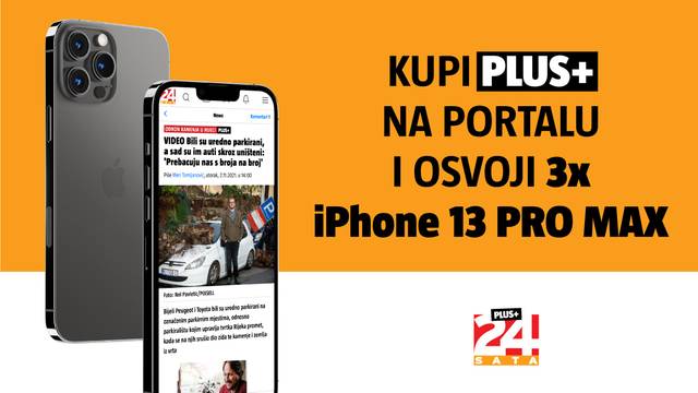 Velika nagradna igra 24sata: Kupi PLUS+ i osvoji fantastični novi iPhone 13 Pro Max!