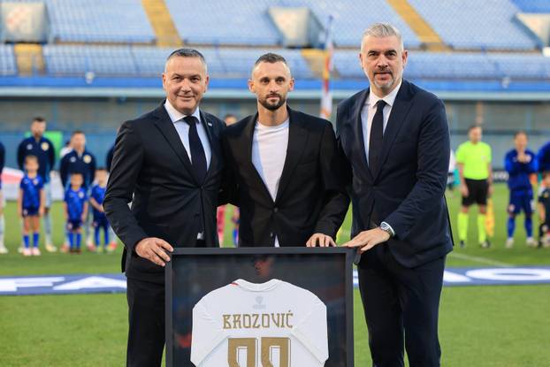 Zagreb: Marcelo Brozović uoči susreta Hrvatske i Škotske dobo priznanje HNS-a 