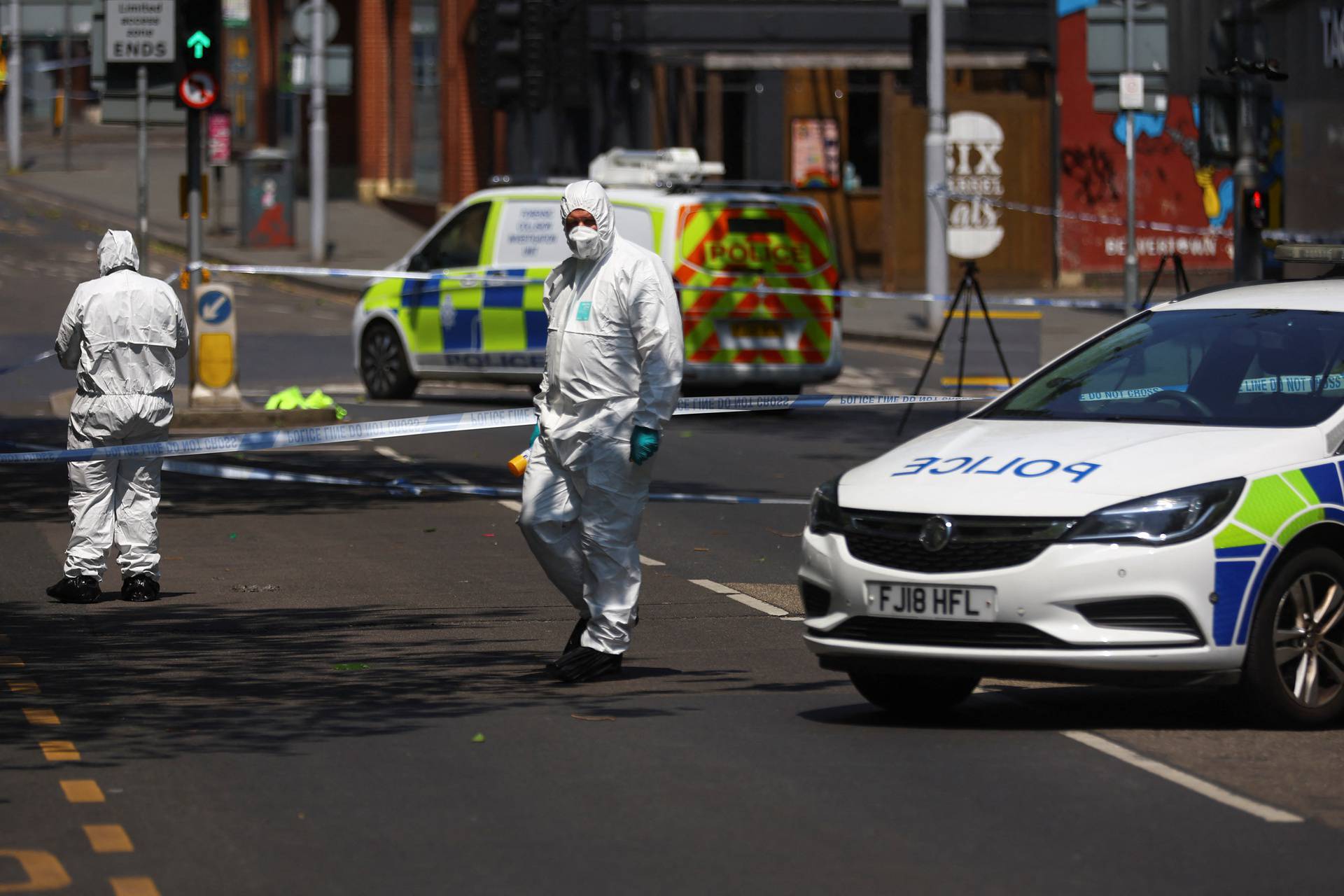 Police respond to a major incident, in Nottingham