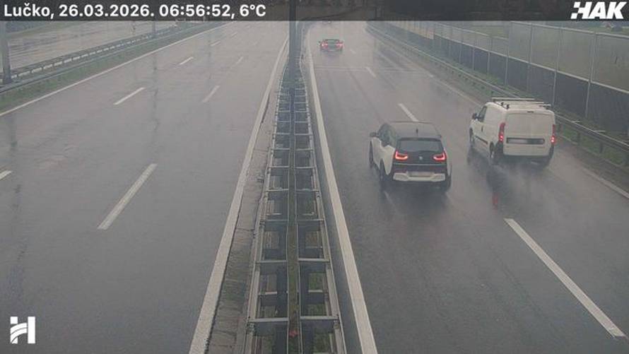 FOTO SNIJEG ZAMEO CESTU Evo kako izgleda A6 Zagreb - Rijeka