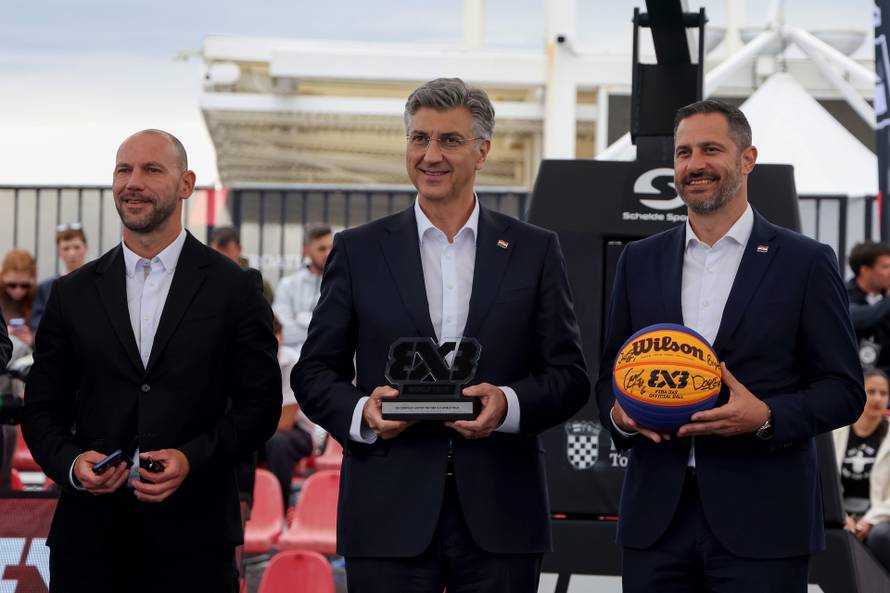 Zadar: Predsjednik Vlade RH Andrej Plenković prisustvovao je natjecanju 3x3 FIBA World Tour
