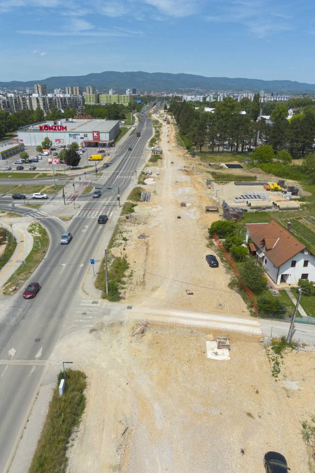 Zagreb: Radovi u Sarajevskoj snimljeni iz zraka