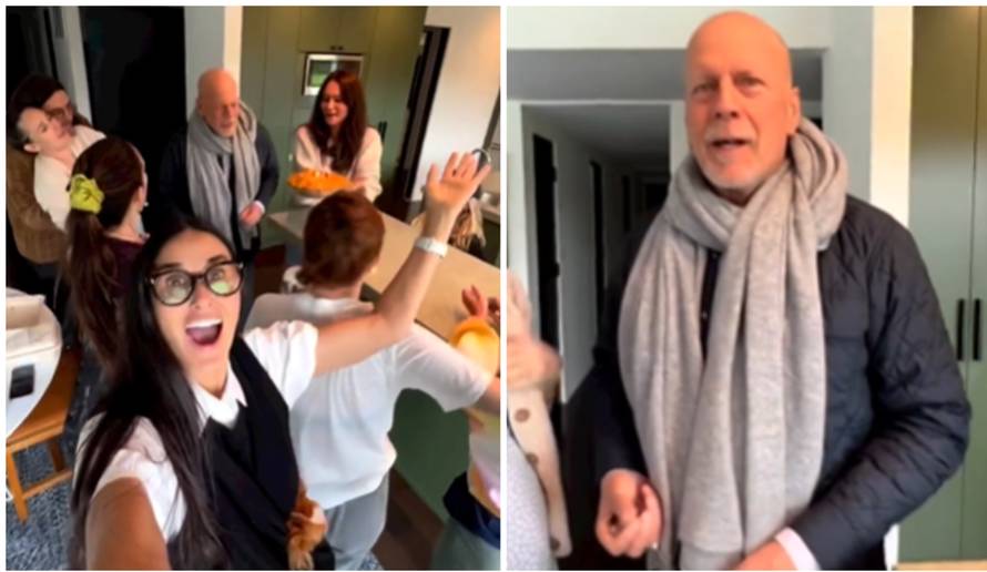 Demi Moore podijelila je dirljivi video: 'Sretan rođendan, Bruce. Sretna sam i volim našu obitelj!'