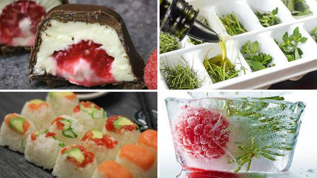 Odlični trikovi s posudicom za led: Praline, začini, vino, sushi