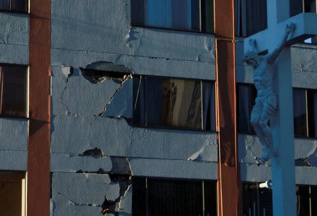 Aftermath of Colombia earthquake, in Manizales