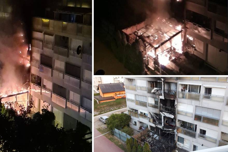 Požar u Zagrebu: Gorjeli stanovi u Španskom do 4. kata, sedam ljudi se nagutalo dima