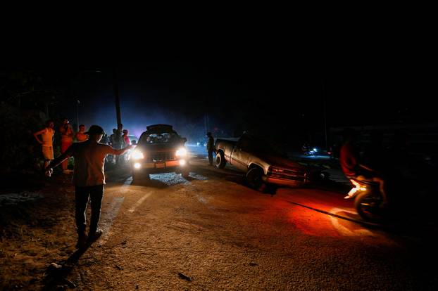 Aftermath of earthquakes in La Guaira
