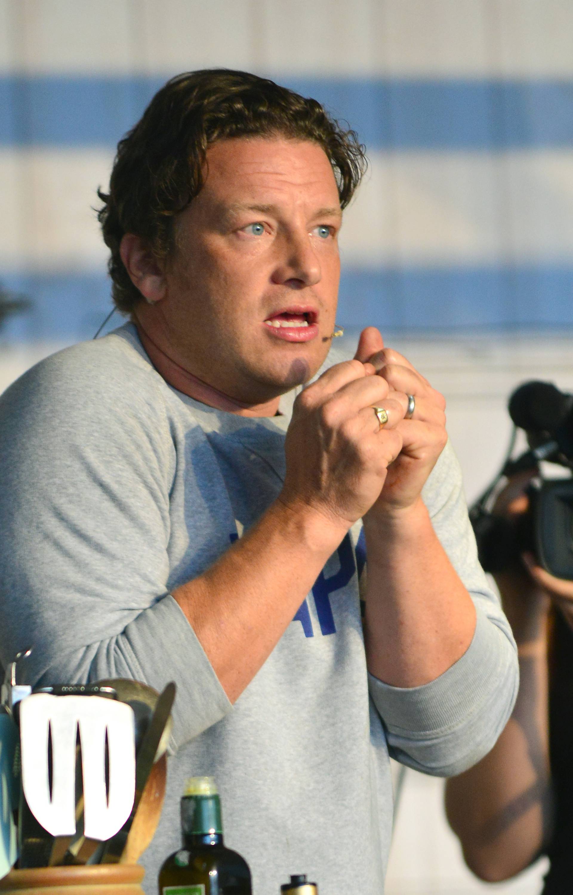 Jamie Oliver at the  big  Feastival 2016
