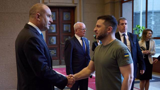 Ukraine's President Zelenskiy visits Sofia