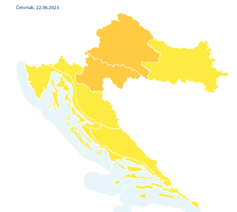 Visoka opasnost od toplinskih valova: Stižu temperature i do 36°C, na snazi je meteoalarm