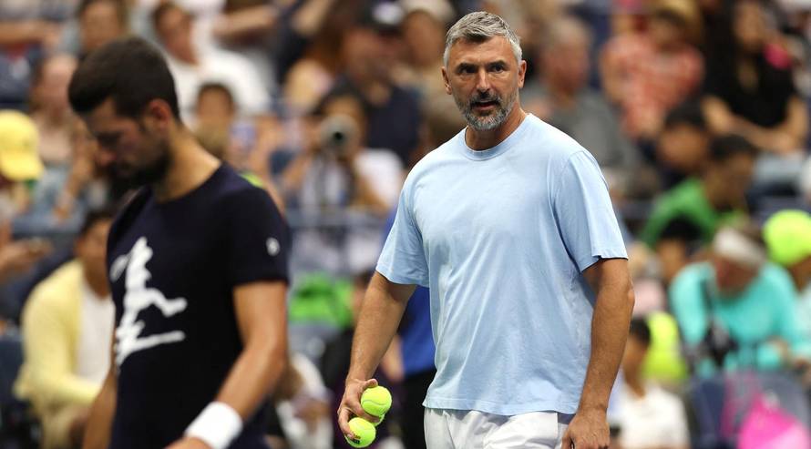 Tennis - U.S. Open - Novak Djokovic of Serbia practices ahead of the 2023 U.S. Open Tennis Championships