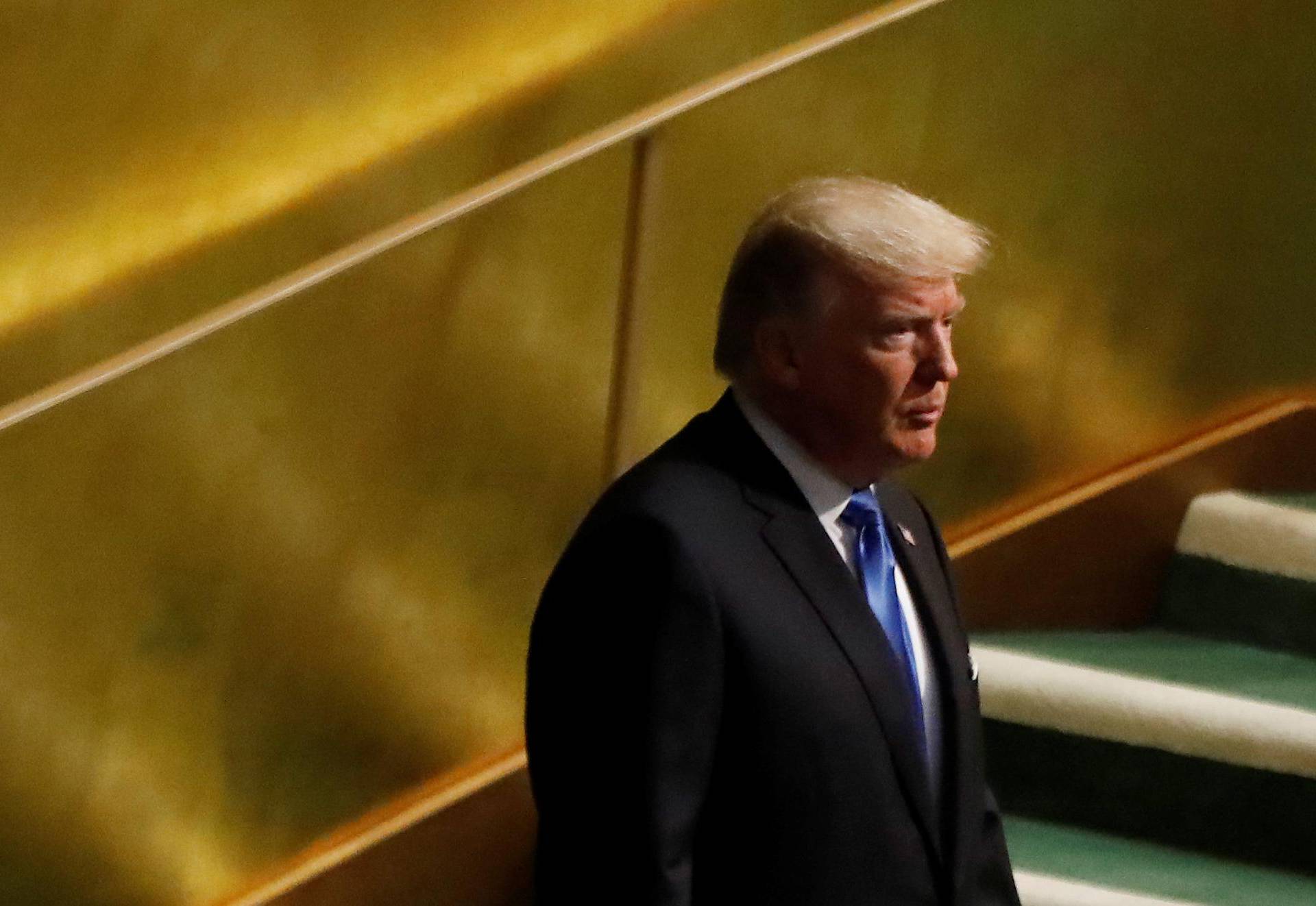 U.S. President Donald Trump arrives to address the 72nd United Nations General Assembly at U.N. headquarters in New York