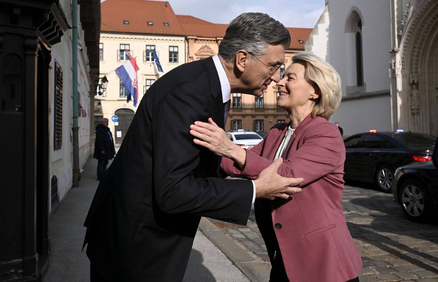 Zagreb: Sastanak predsjednika Vlade Andreja Plenkovica s predsjednicom Europske komisije Ursulom von der Leyen