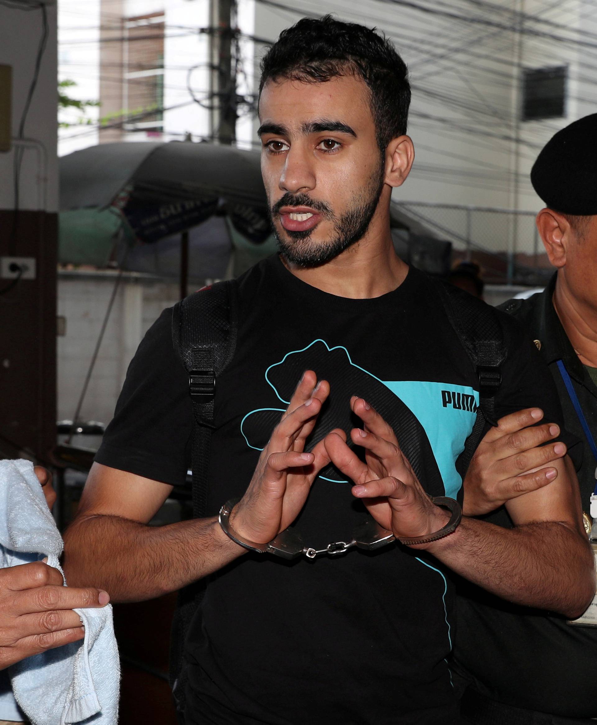 FILE PHOTO: Former Bahrain soccer player Hakeem Al Araibi, who holds a refugee status in Australia, at court in Bangkok, Thailand Dec 11, 2018