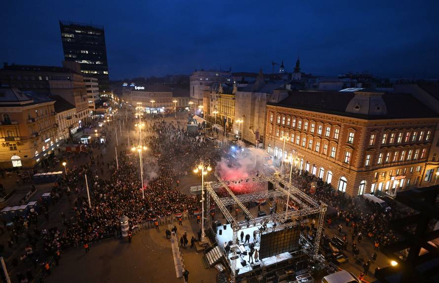 Zagreb: Docek broncanih rukometasa