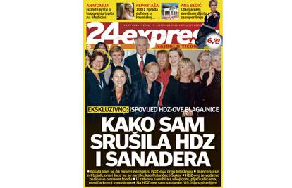 24sataExpress: Ekskluzivna ispovijest HDZ-ove blagajnice!