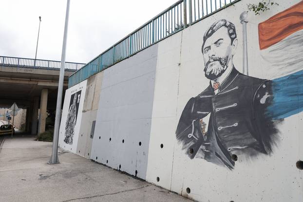 Split: Uklonjen mural "ustaškog vojnika" koji je osvanuo na zidu uz velikana Antu Starčevića