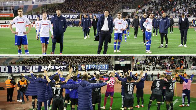 VIDEO Torcida salvama zvižduka ispratila hajdukovce. Boysi: 'J... se, j... Splite, Dinamo šampion!'