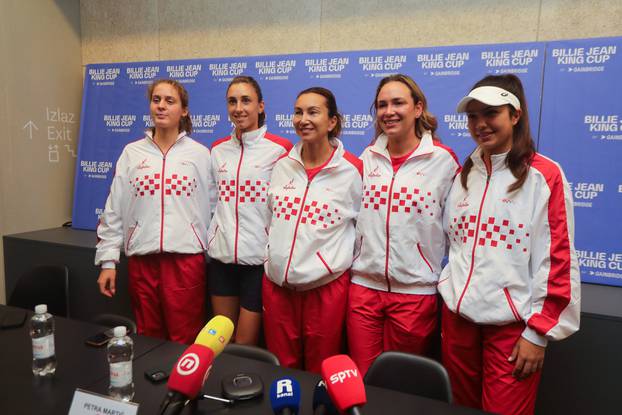 Rijeka: Konferencija za medije hrvatske teniske reprezentacije uoči susreta protiv Njemačke