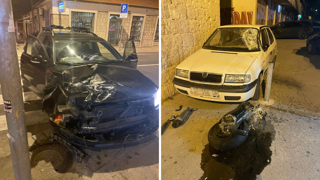 Sudarili se auto i motor u noći, vozači su teško ozlijeđeni: Policija traži svjedoke nesreće