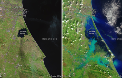 Objavili prve satelitske snimke nakon poplava u Španjolskoj