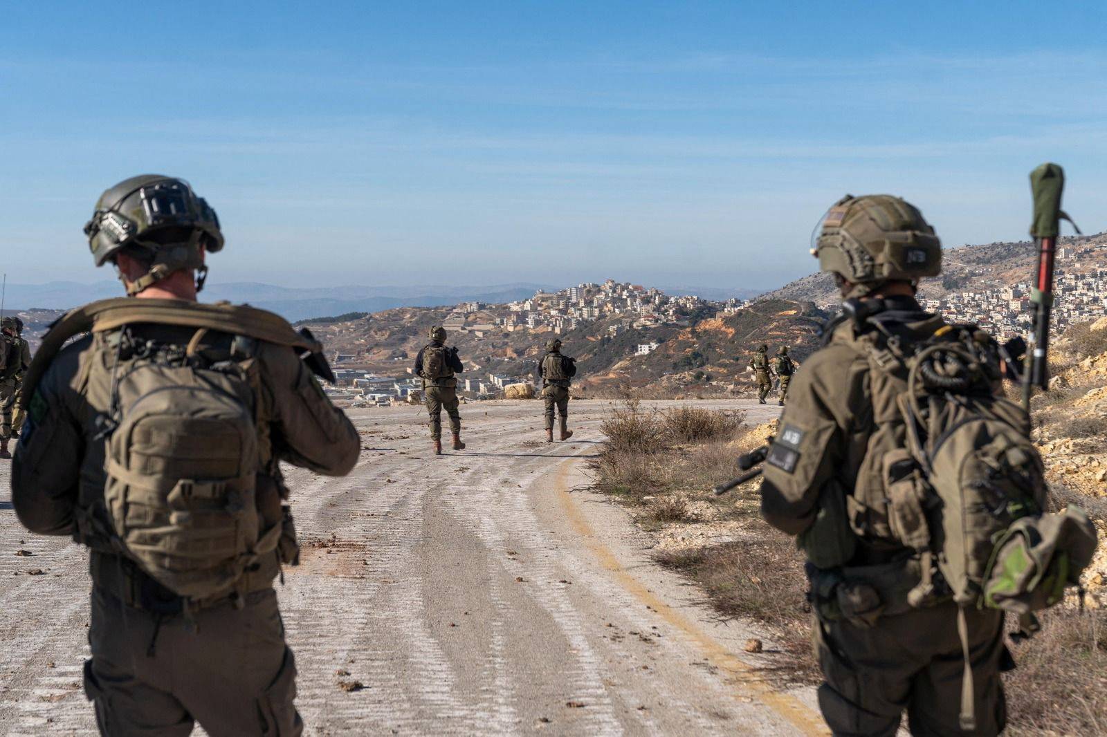 Footage released by the Israeli Army says to show Israeli soldiers operating in a location given as Golan Heights