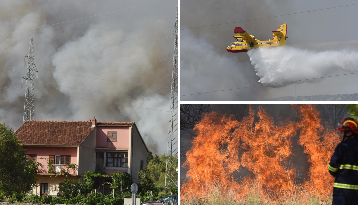 Besana noć pred vatrogascima: Počeli su evakuirati stanovnike