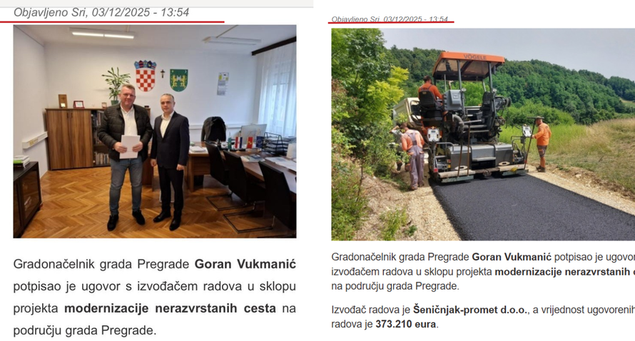 Grad Pregrada o prevarantu: 'Pojavio se s pečatom tvrtke, to nam se još nikad nije dogodilo'