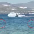 VIDEO Divljak na jet skiju kod Čiova glisira, a blizu kupači