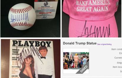 Trumpove kape, loptice i statue prodaju se za više tisuća dolara