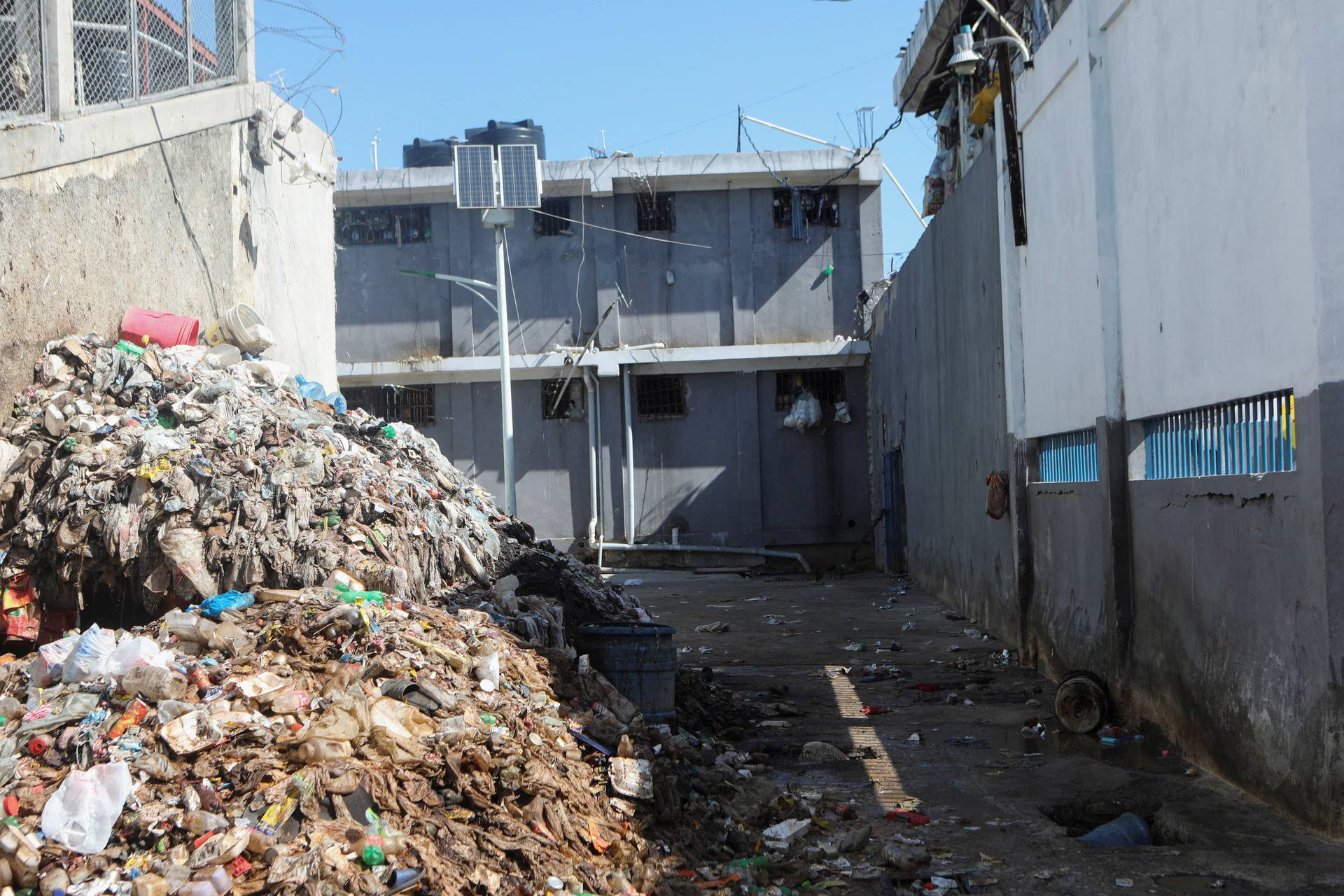 Aftermath of a prison break at the National Penitentiary, in Port-au-Prince