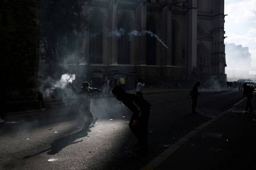 Nationwide protests in France against the cost of living