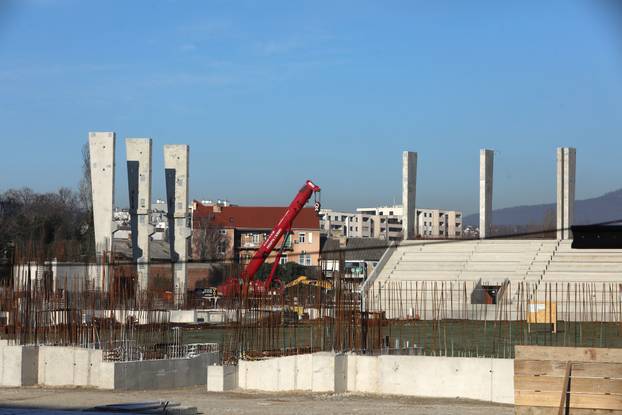 Zagreb: Napreduju radovi na izgradnji stadiona u Kranjčevićevoj
