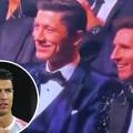 VIDEO Objavili su neprimjerenu fotku Ronalda na ceremoniji, Messi i Lewa prasnuli u smijeh