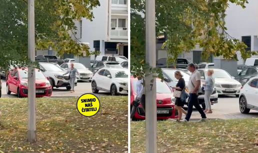 Nevjerojatna snimka iz Osijeka: 'Blokirala je parking jer veli da čeka goste iz Zagreba. Strašno'