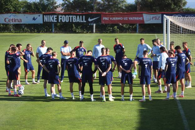 Rijeka: Nogometaši Hrvatske odradili trening na Rujevici
