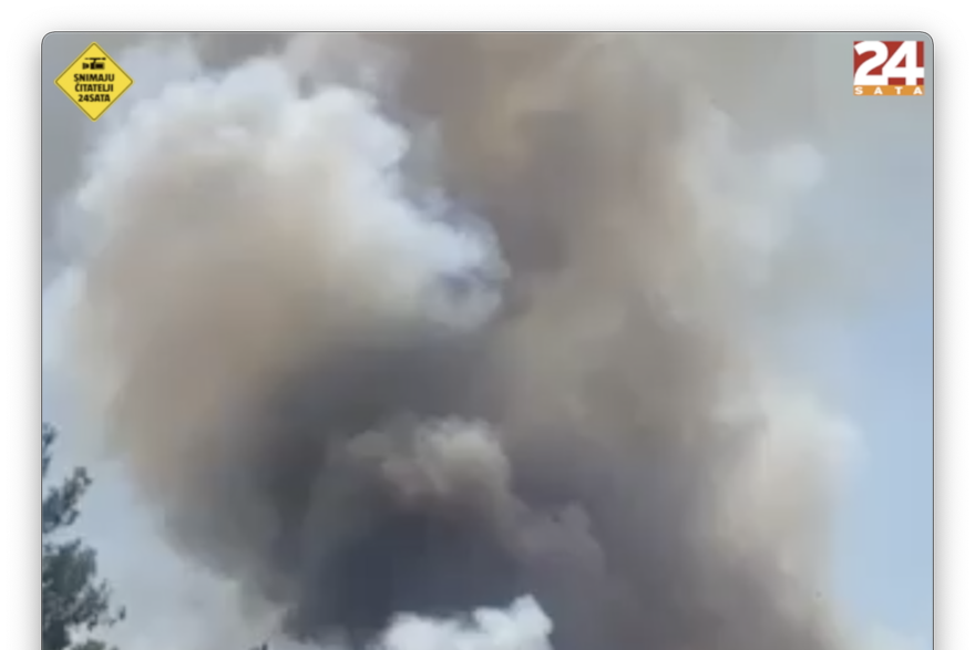Požar kraj Pakoštana