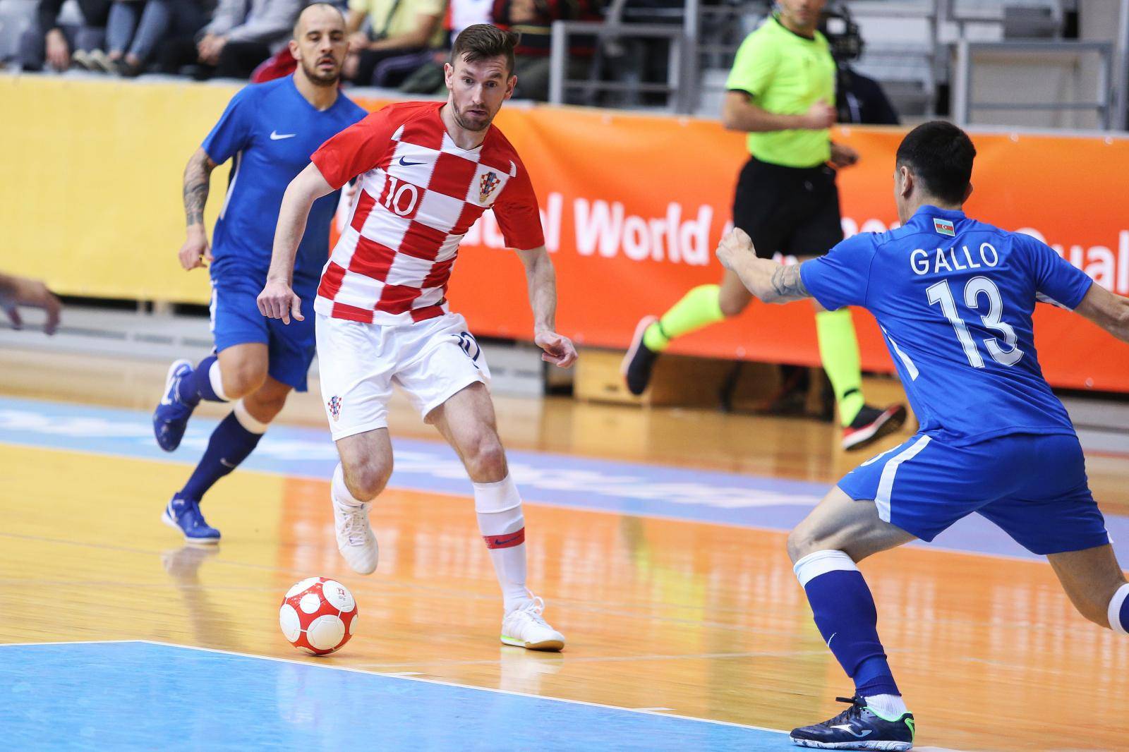 Osijek: Elitno kolo kvalifikacija za Svjetsko prvenstvo u futsalu: Hrvatska - Azerbajdžan