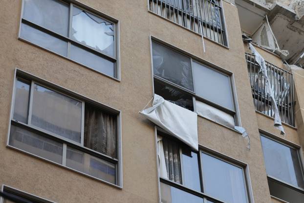 Aftermath of an Israeli strike, in central Beirut