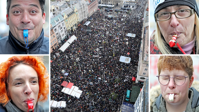 Velika fotogalerija: Prosvjed 'Hrvatska mora bolje'  na Trgu