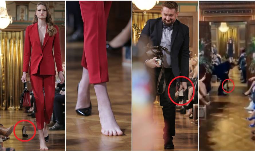 Petko 'spasio' reviju: Iščupao štiklu koja je ispala manekenki