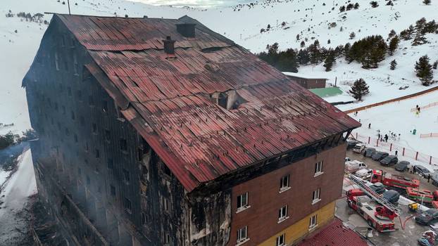 Hotel fire at a ski resort in Turkey