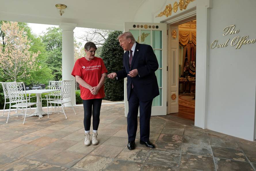 U.S. President Donald Trump in the Oval Office at the White House