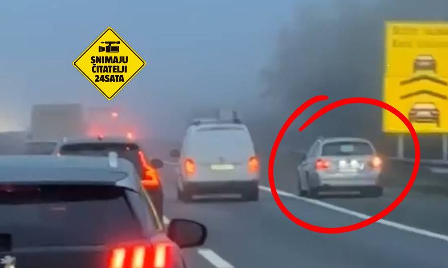NEVJEROJATNA SNIMKA Magla, a on juri po zaustavnoj na ZG obilaznici: 'Svi smo se micali!'