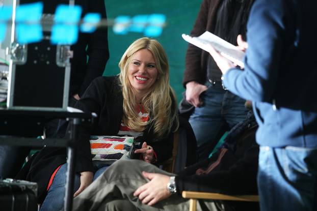 Zagreb: Darijo Srna, Ivica Oli? i Vedran ?orluka na snimanju reklame za koncern Agrokor 