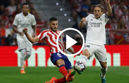 VIDEO Modrić majstorski zavrtio Atleticove igrače, Real srušio velikog rivala u žustrom derbiju