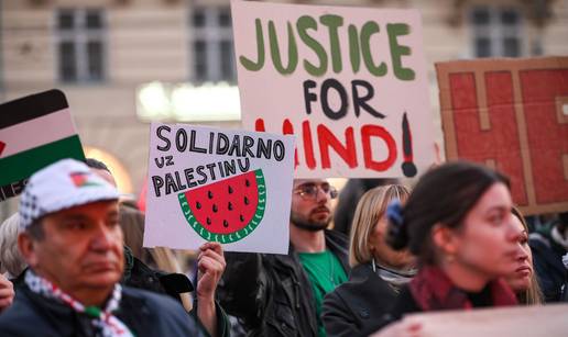 Palestinski predstavnik na prosvjedu u Zagrebu: 'Hrvatska nije jasno protiv genocida'