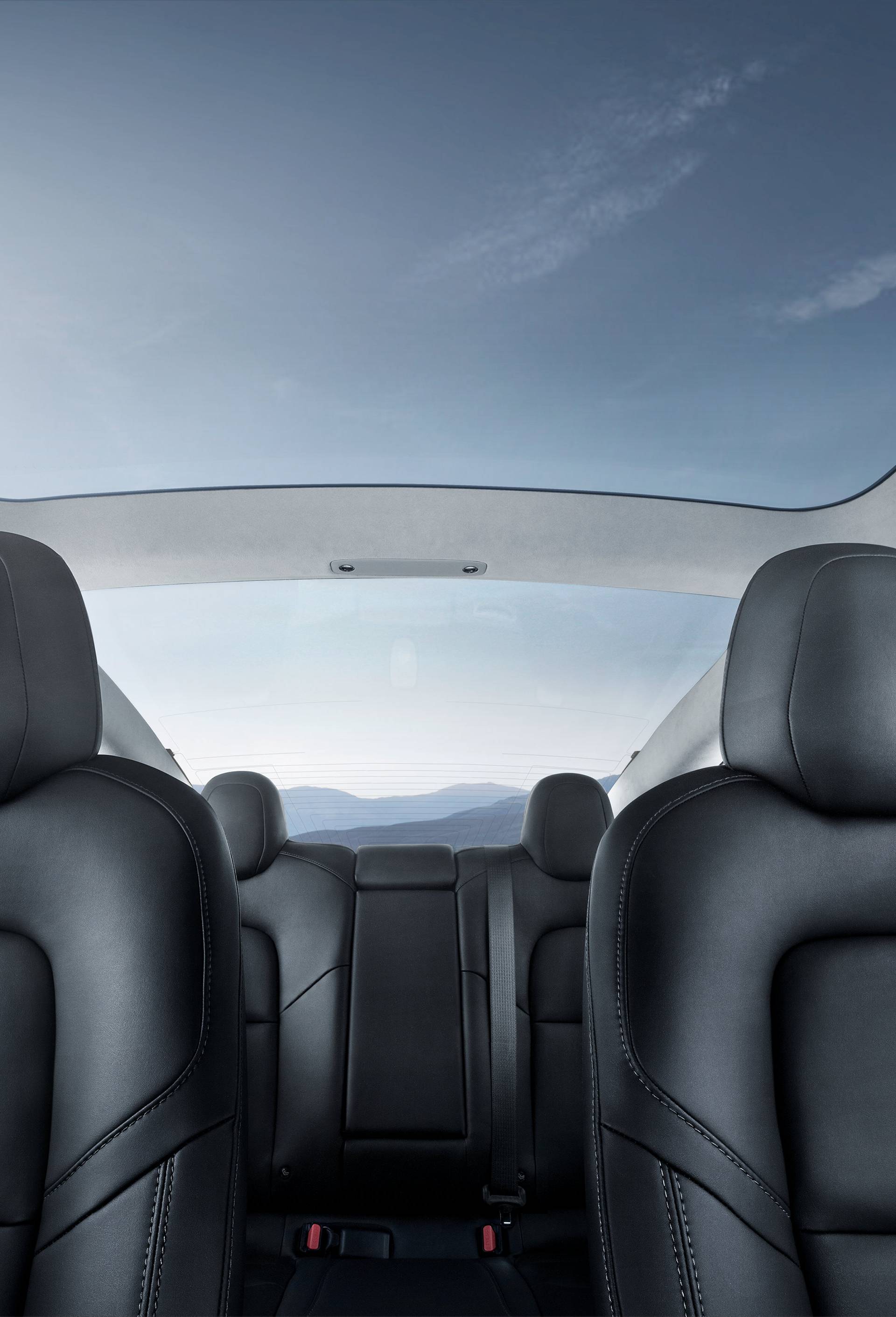 The interior of the Tesla Model 3 sedan is seen in this undated handout image as the car company handed over its first 30 Model 3 vehicles to employee buyers at the companyâs Fremont facility