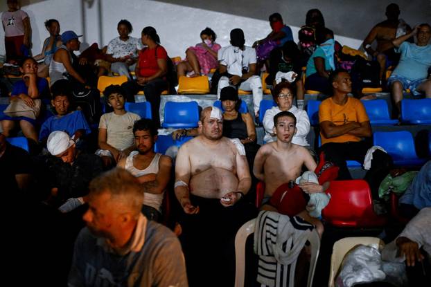 Aftermath of earthquakes in La Guaira