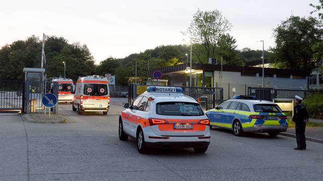 Police operation at refugee centre in Germany